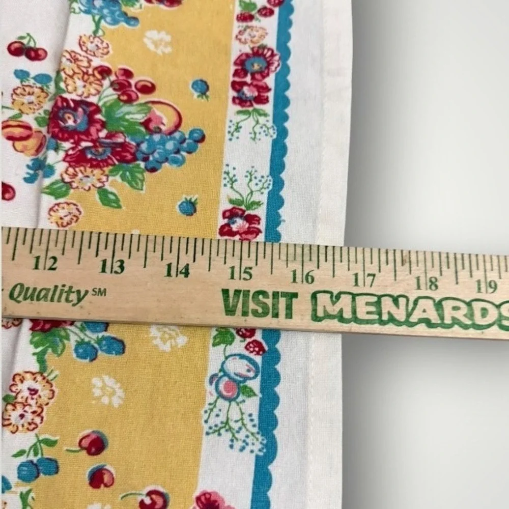 Moda Granny Garden Vintage Tea Towel Kitchen Floral Fruit Cherry Cottagecore
